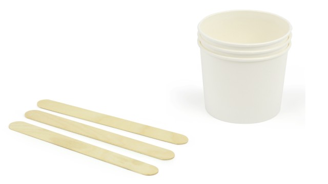 Spoon, spatula, mixing cup